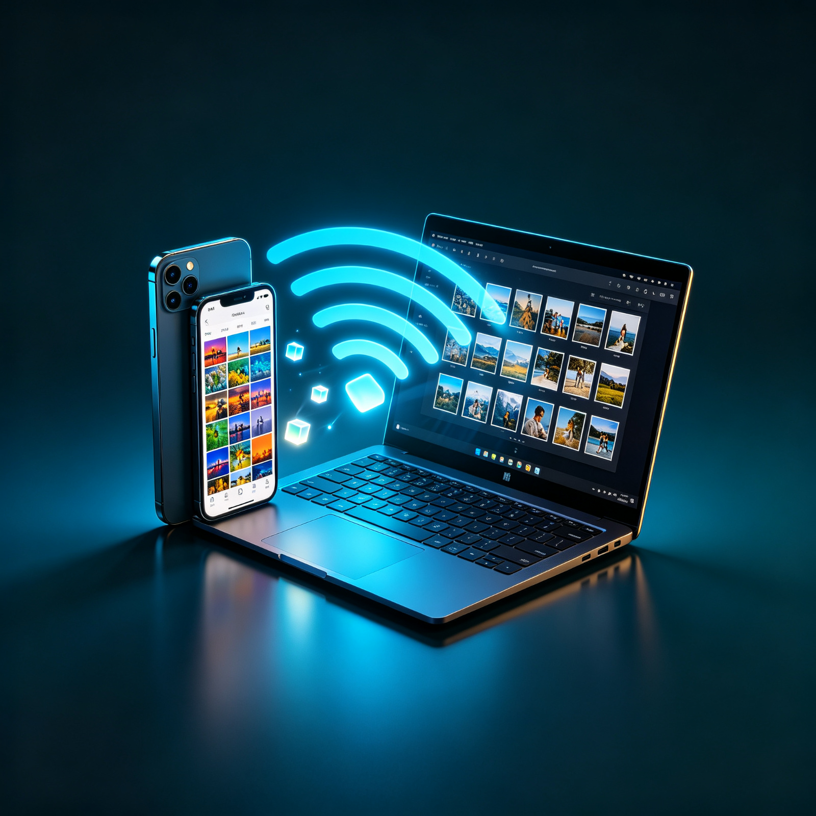 原画相册 — iPhone 无线备份照片到 Windows 电脑